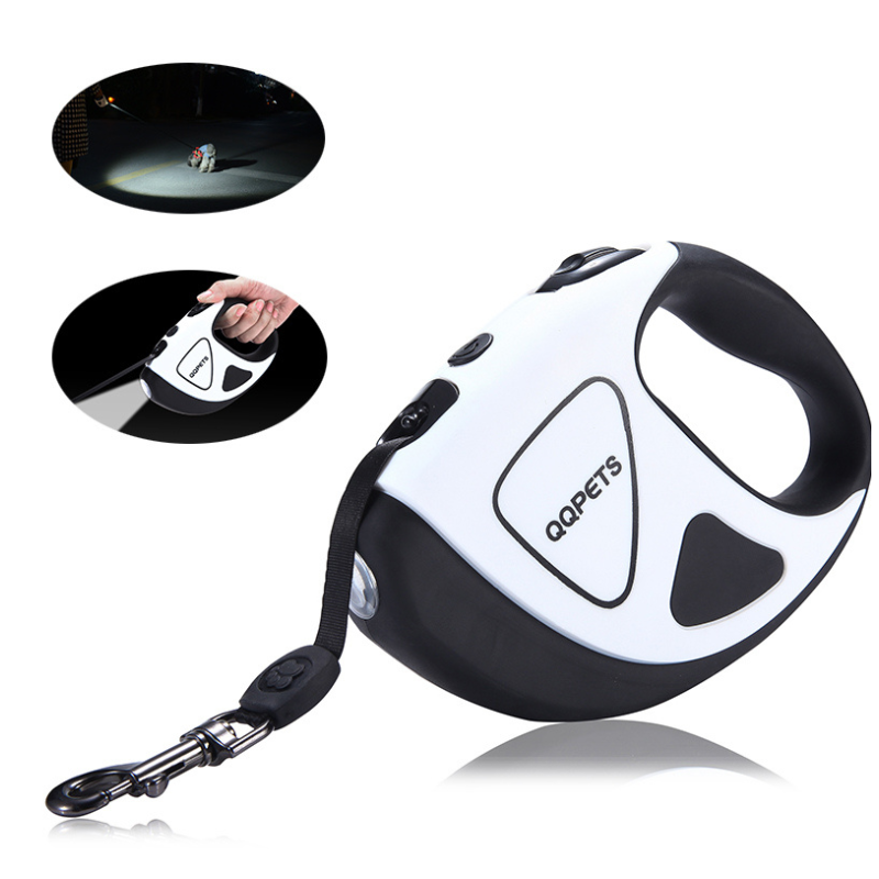 Retractable Dog Leash With LED Flashlight