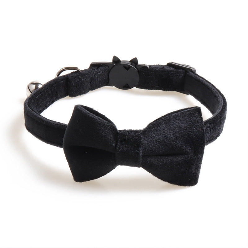 Velvet Bowknot Dog Collars