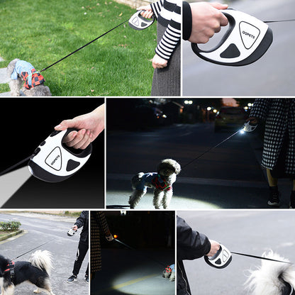 Retractable Dog Leash With LED Flashlight