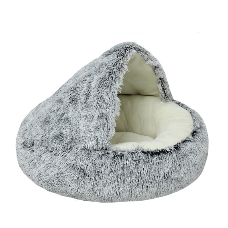 Semi-Enclosed Plush Nest Bed