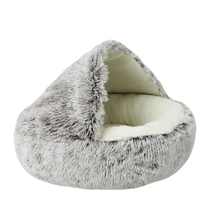 Semi-Enclosed Plush Nest Bed