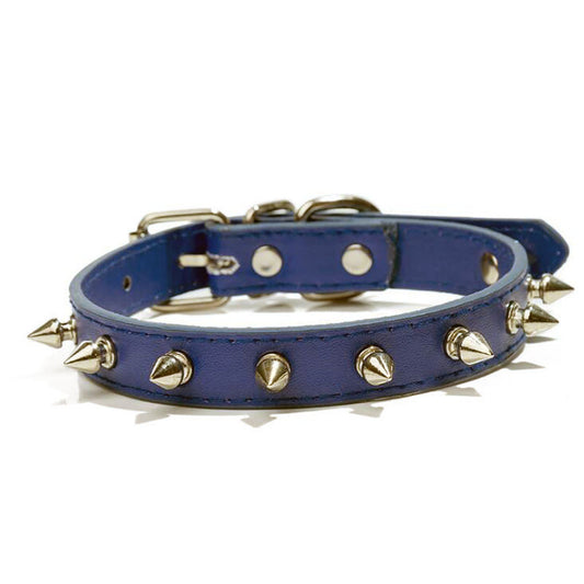 Leather-Studded Dog Collar