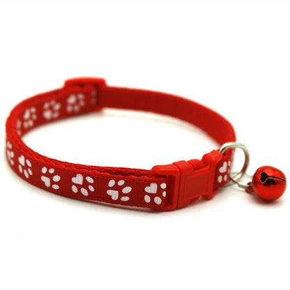 Paw Print Cat Collar