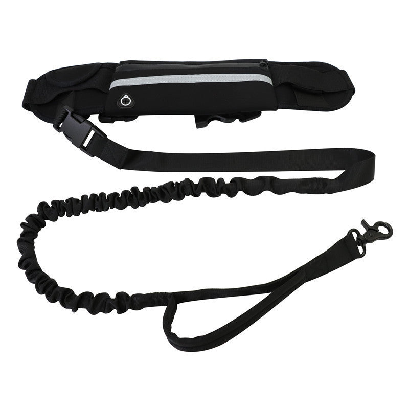 Jogger's Dog Leash With Pouch