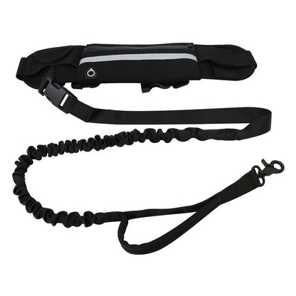 Jogger's Dog Leash With Pouch