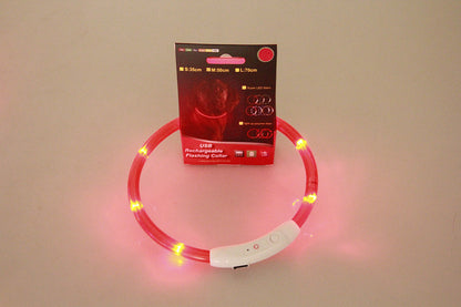 Glowing LED safety Collar