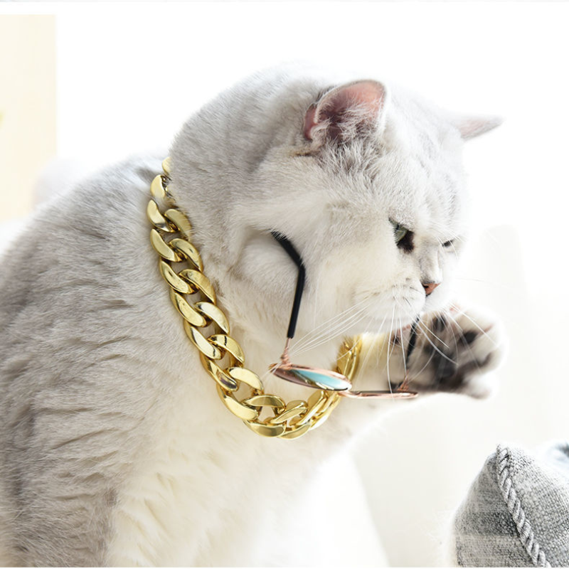 Gold And Silver Bling Chain With Sunglasses