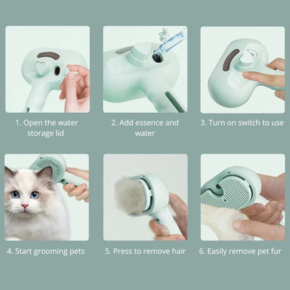 Steam Spray Hair Removal Brush