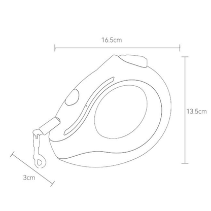 Shine Bright LED Retractable Leash