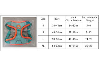 Reflective Soft Harness And Leash Set