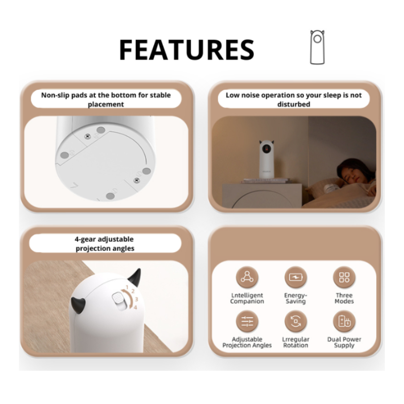 Electric Automatic Infrared Cat Teaser Toy