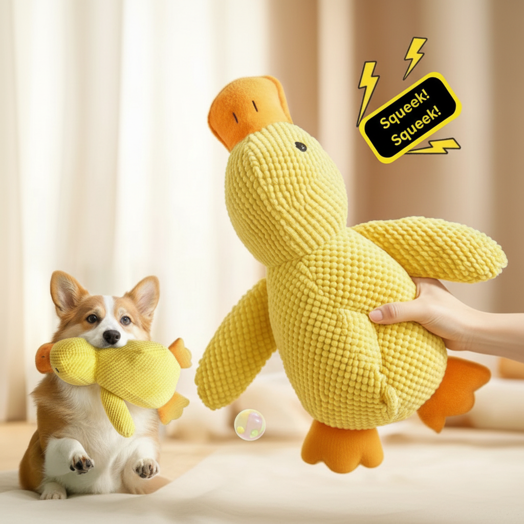 Squeaky Duck Dog Toy