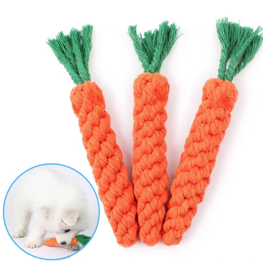 Braided Carrot Rope Toy