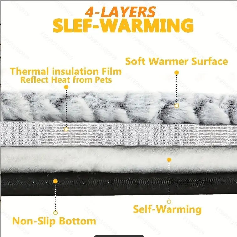 Self Warming Insulated Pet Bed