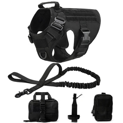 Tactical Military Harness and Leash Set