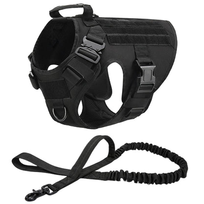 Tactical Military Harness and Leash Set
