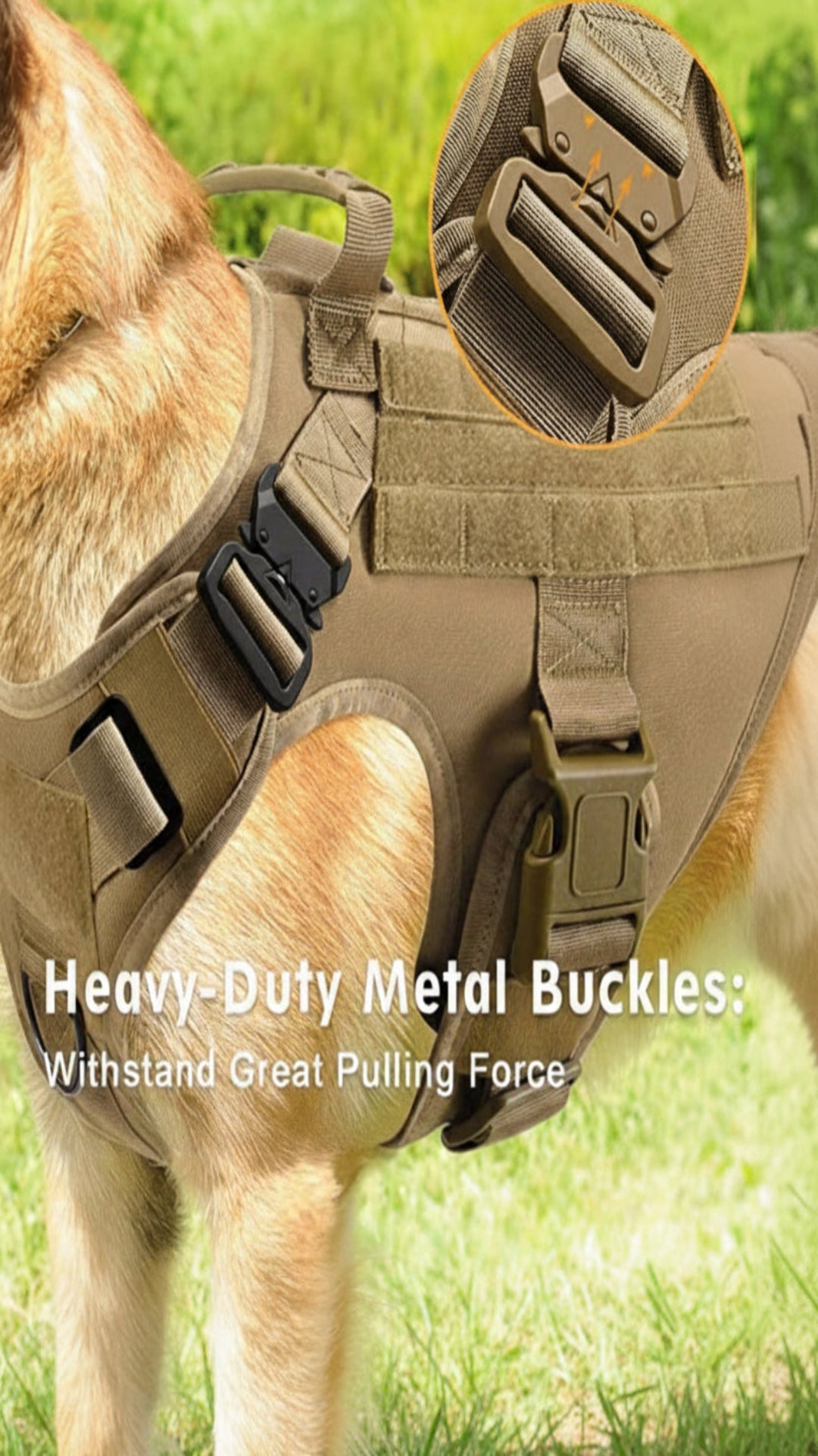 Tactical Military Harness and Leash Set