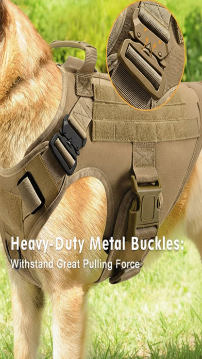 Tactical Military Harness and Leash Set