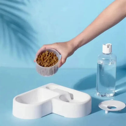 Pet Bowl With Automatic Water Dispenser