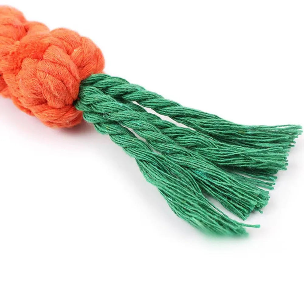 Braided Carrot Rope Toy