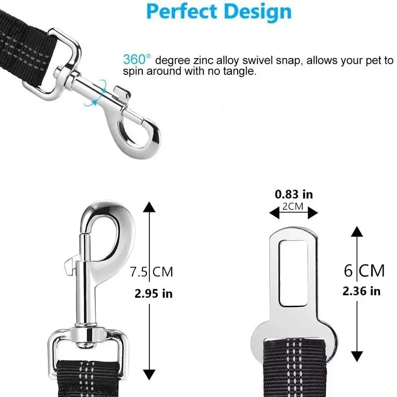 Elastic Nylon Dog Seat Belt