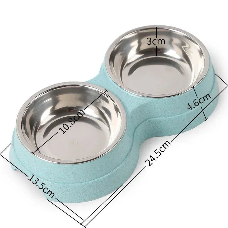 Double Bowl Pet Feeder