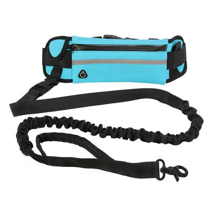 Jogger's Dog Leash With Pouch