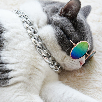 Gold And Silver Bling Chain With Sunglasses