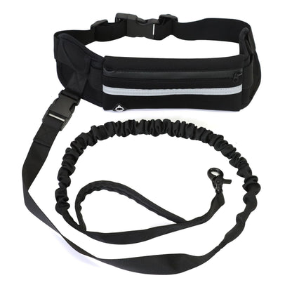 Jogger's Dog Leash With Pouch