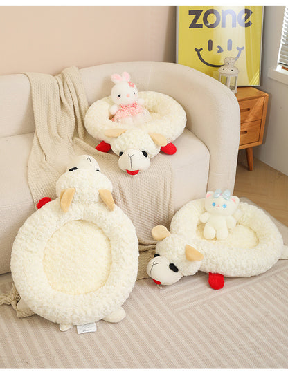 Pet Plush Sheep Bed