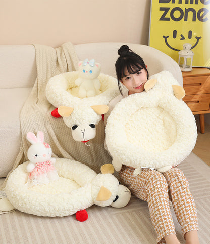 Pet Plush Sheep Bed